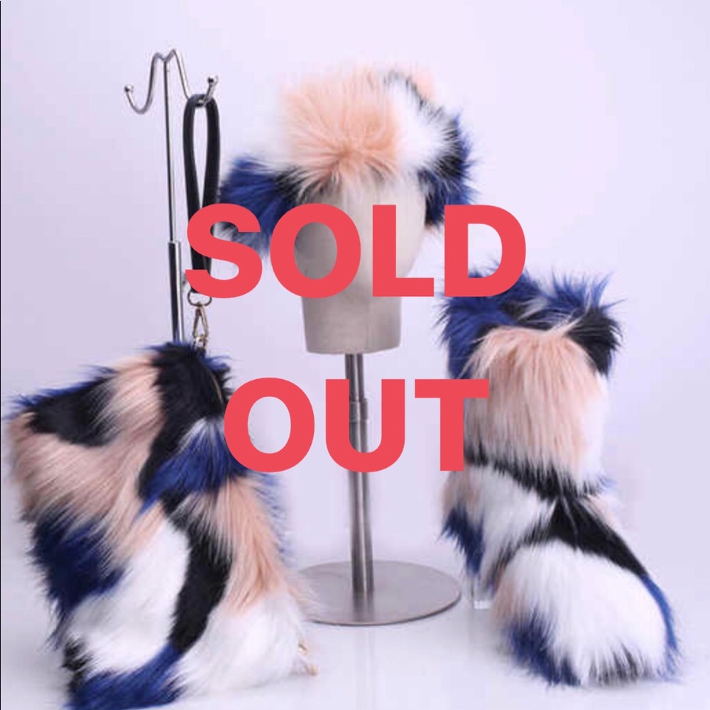 Multicolored Fur Boot Set - Picture 7 of 7